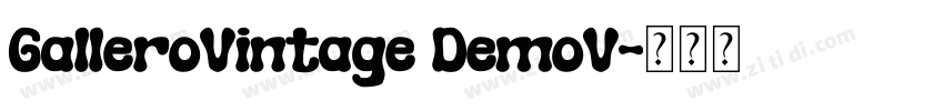 GalleroVintage DemoV字体转换